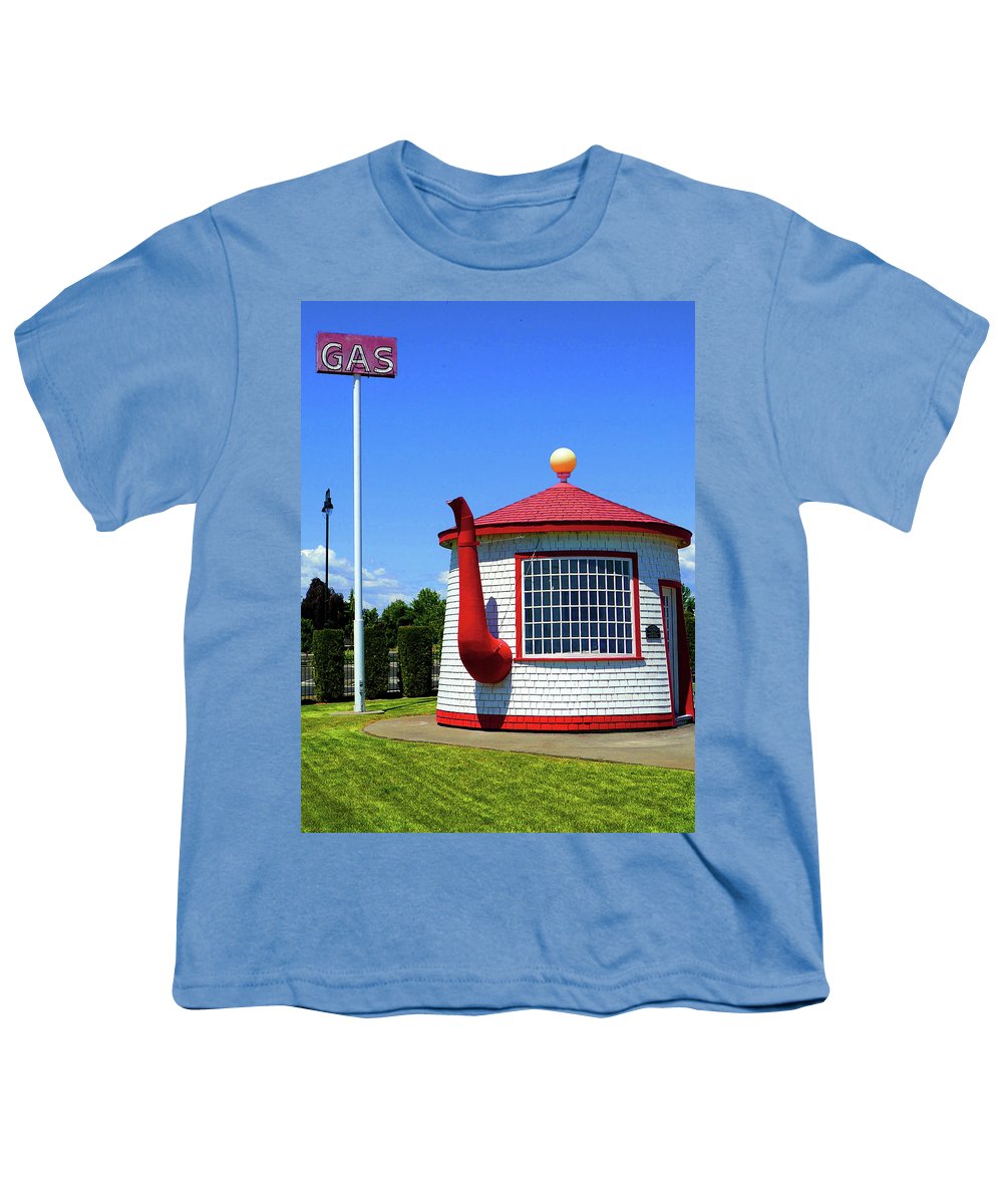 Historic Teapot Dome Service Station - Youth T-Shirt - Fry1Productions