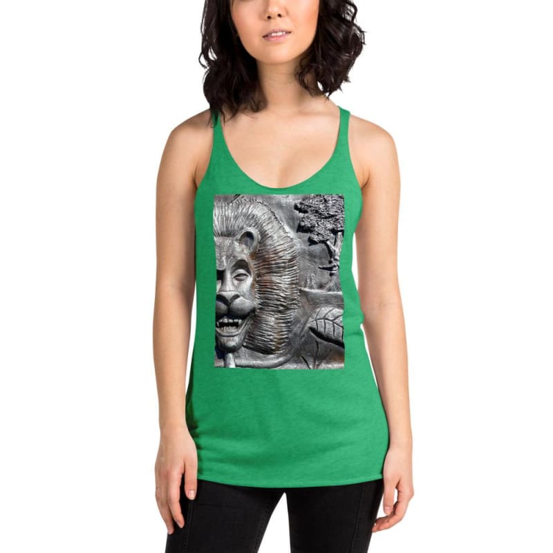 "Lion's Friends Forever V3" - Women's Racerback Tank Top - Fry1Productions