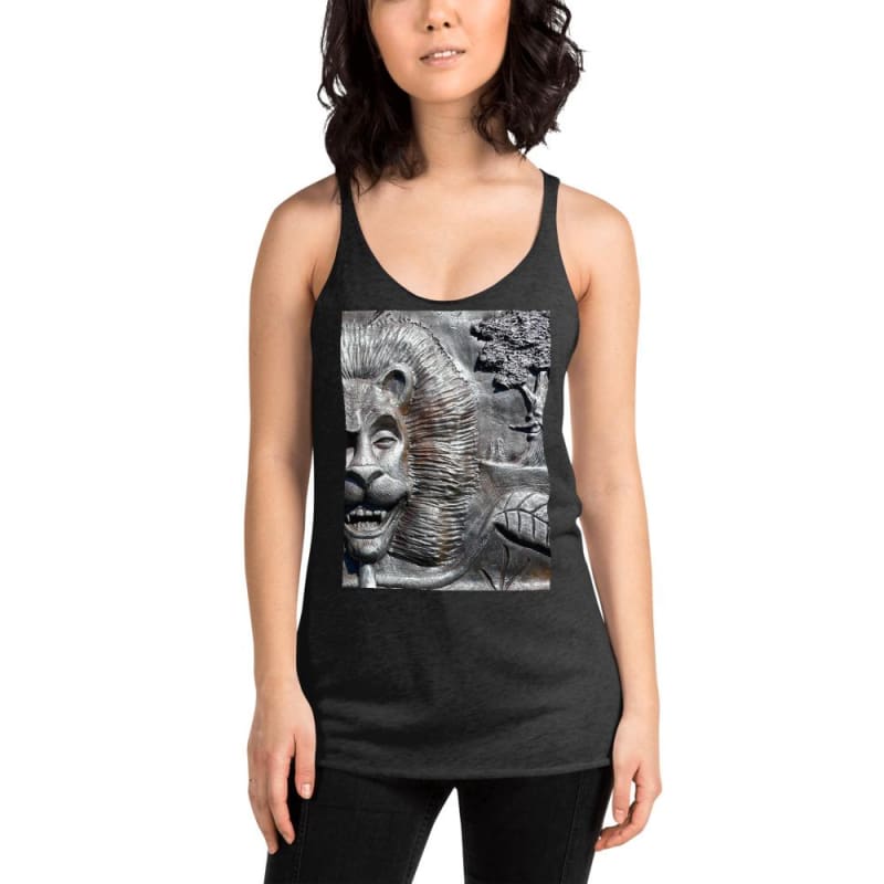 "Lion's Friends Forever V3" - Women's Racerback Tank Top - Fry1Productions