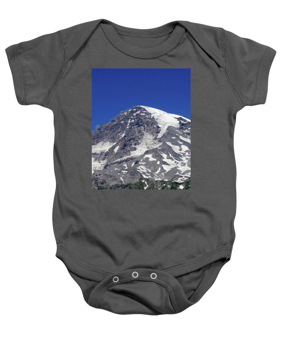 "Majestic Mt. Rainier" - Baby Onesie - Fry1Productions