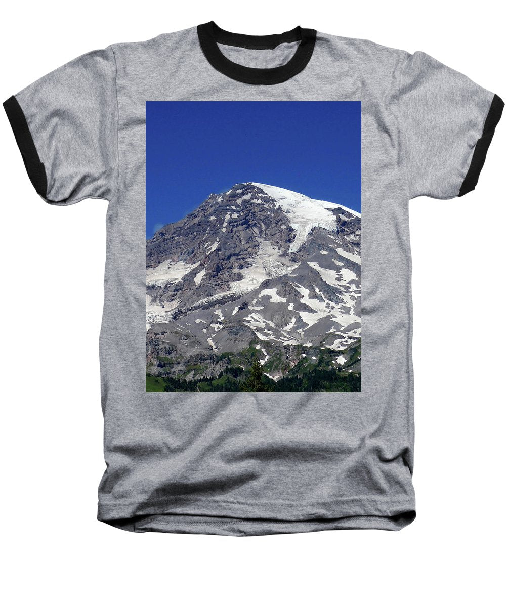 Majestic Mt. Rainier - Baseball T-Shirt - Fry1Productions