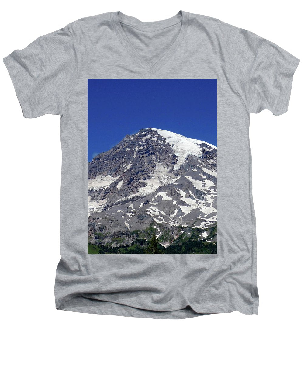 Majestic Mt. Rainier - Men's V-Neck T-Shirt - Fry1Productions