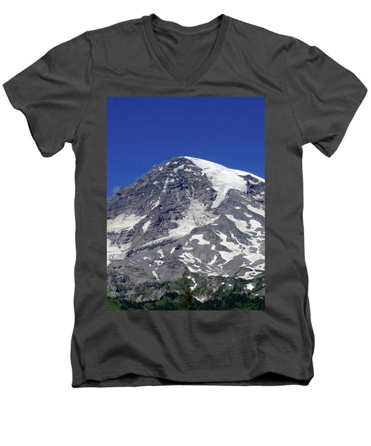 Majestic Mt. Rainier - Men's V-Neck T-Shirt - Fry1Productions