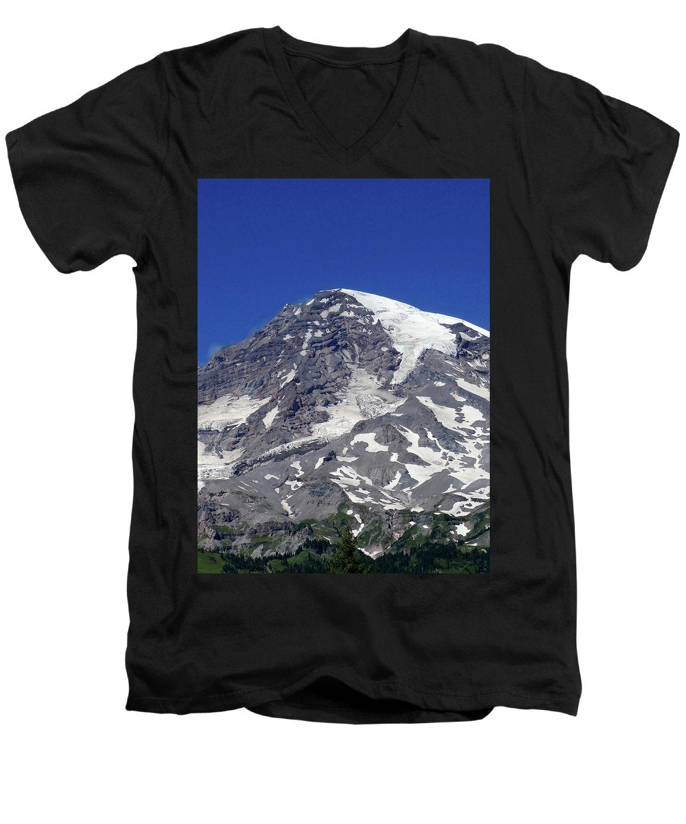 Majestic Mt. Rainier - Men's V-Neck T-Shirt - Fry1Productions