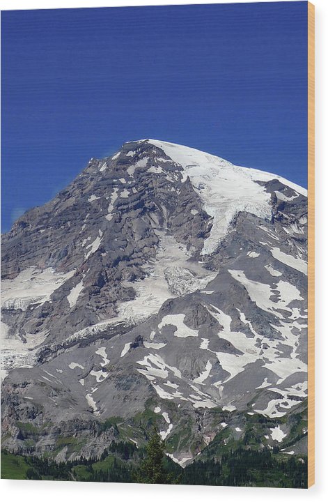 Majestic Mt. Rainier - Wood Print - Fry1Productions