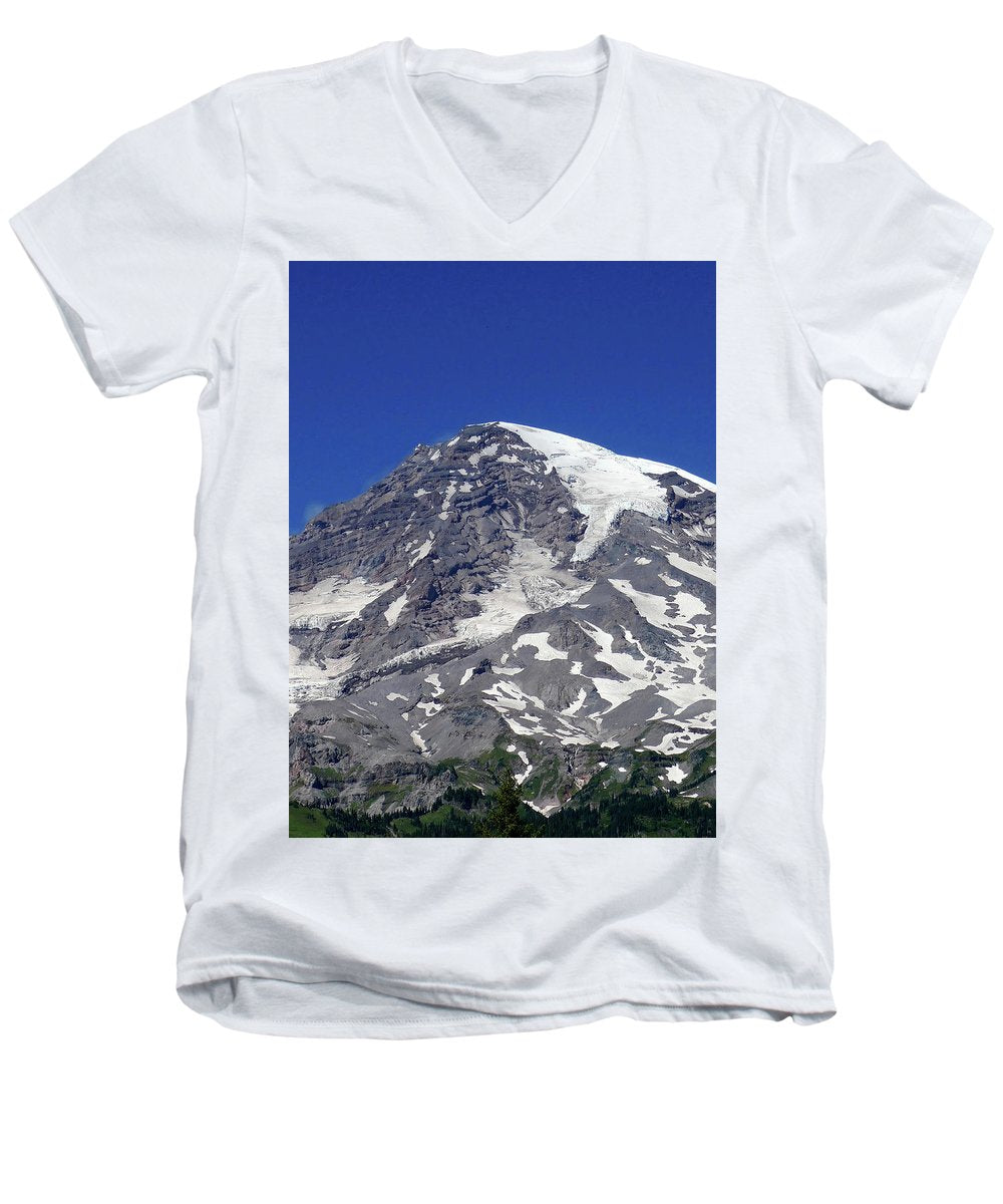 Majestic Mt. Rainier - Men's V-Neck T-Shirt - Fry1Productions