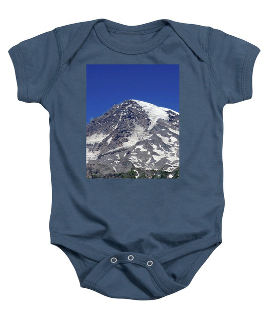 "Majestic Mt. Rainier" - Baby Onesie - Fry1Productions