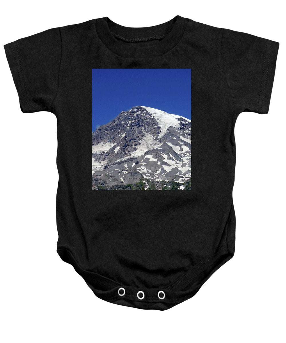 "Majestic Mt. Rainier" - Baby Onesie - Fry1Productions