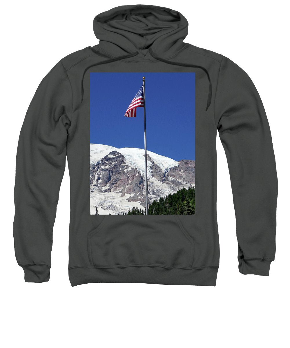 Patriotic Rainier - Hooded Sweatshirt - Fry1Productions