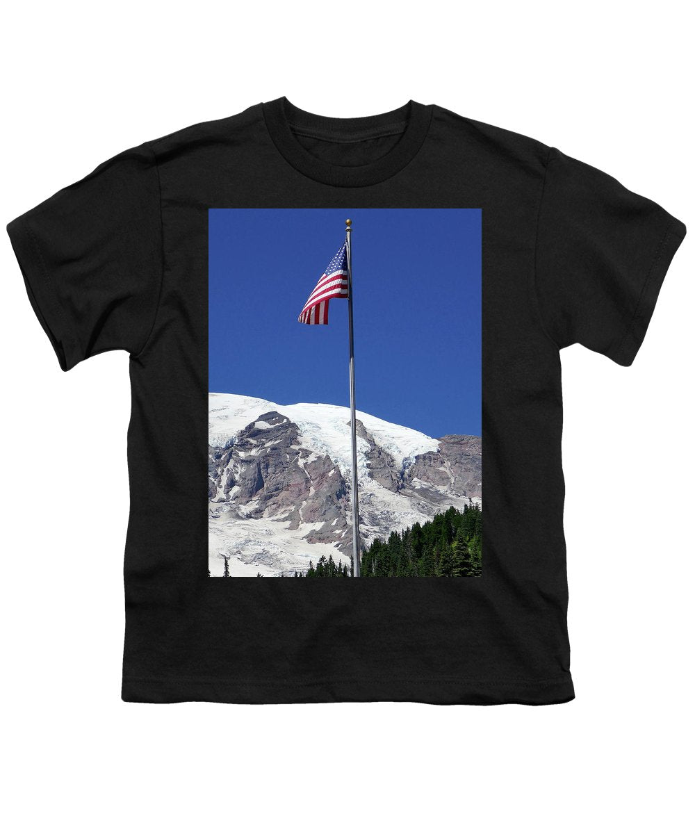 Patriotic Rainier - Youth T-Shirt - Fry1Productions