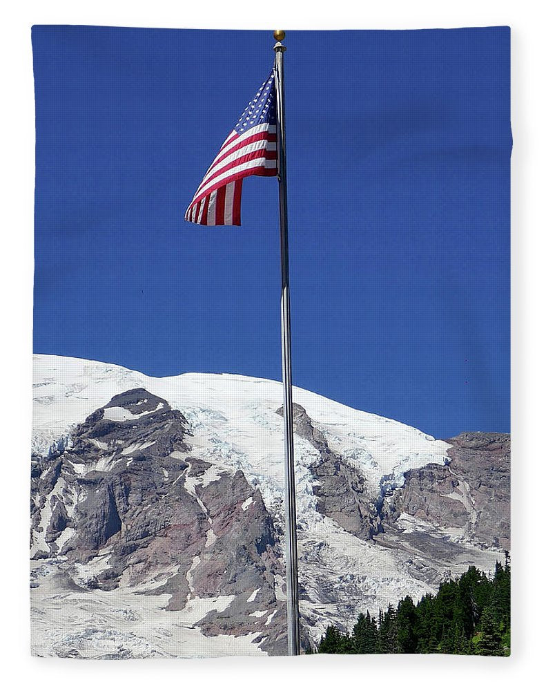 "Patriotic Rainier" - Blanket - Fry1Productions