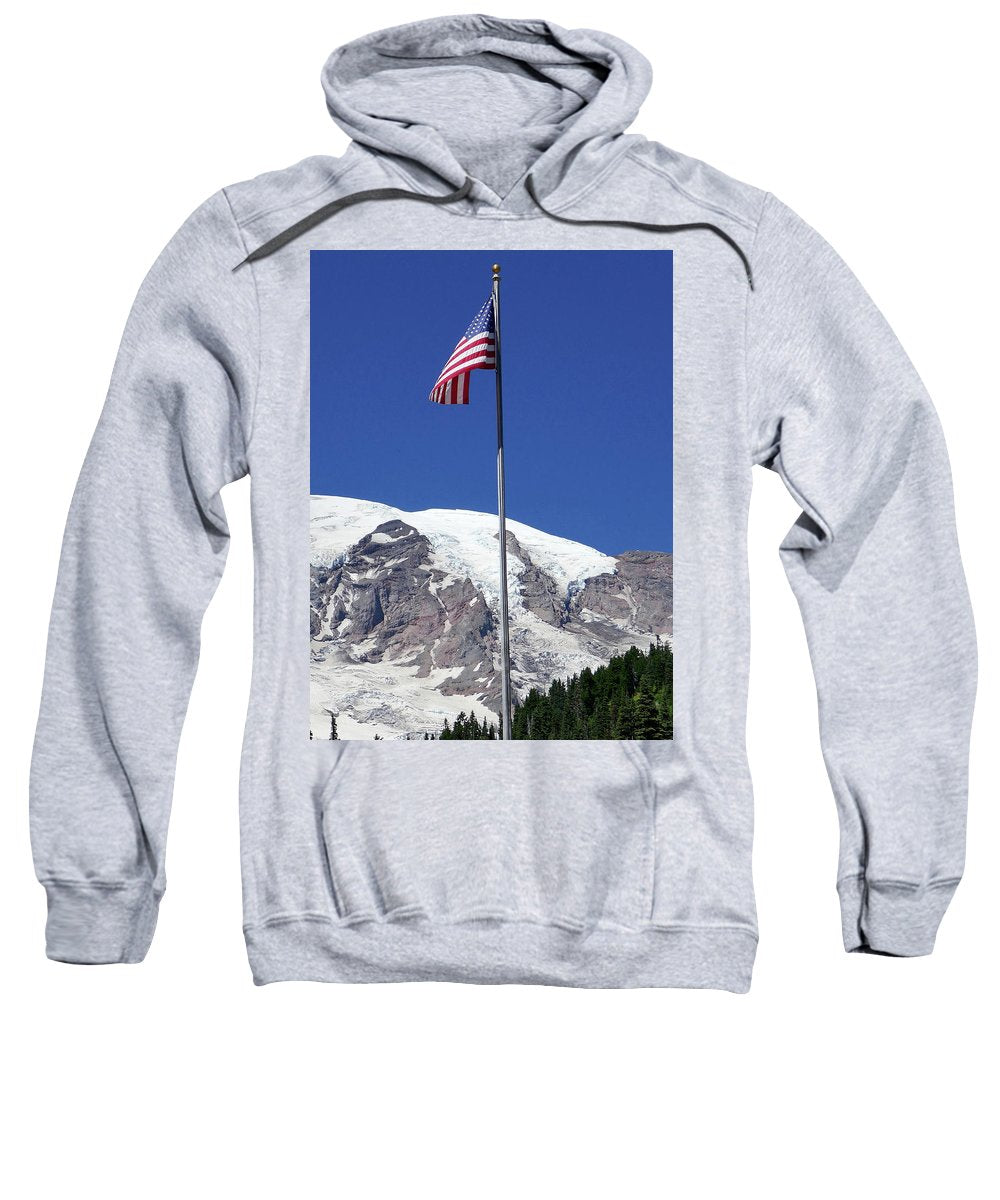 Patriotic Rainier - Hooded Sweatshirt - Fry1Productions