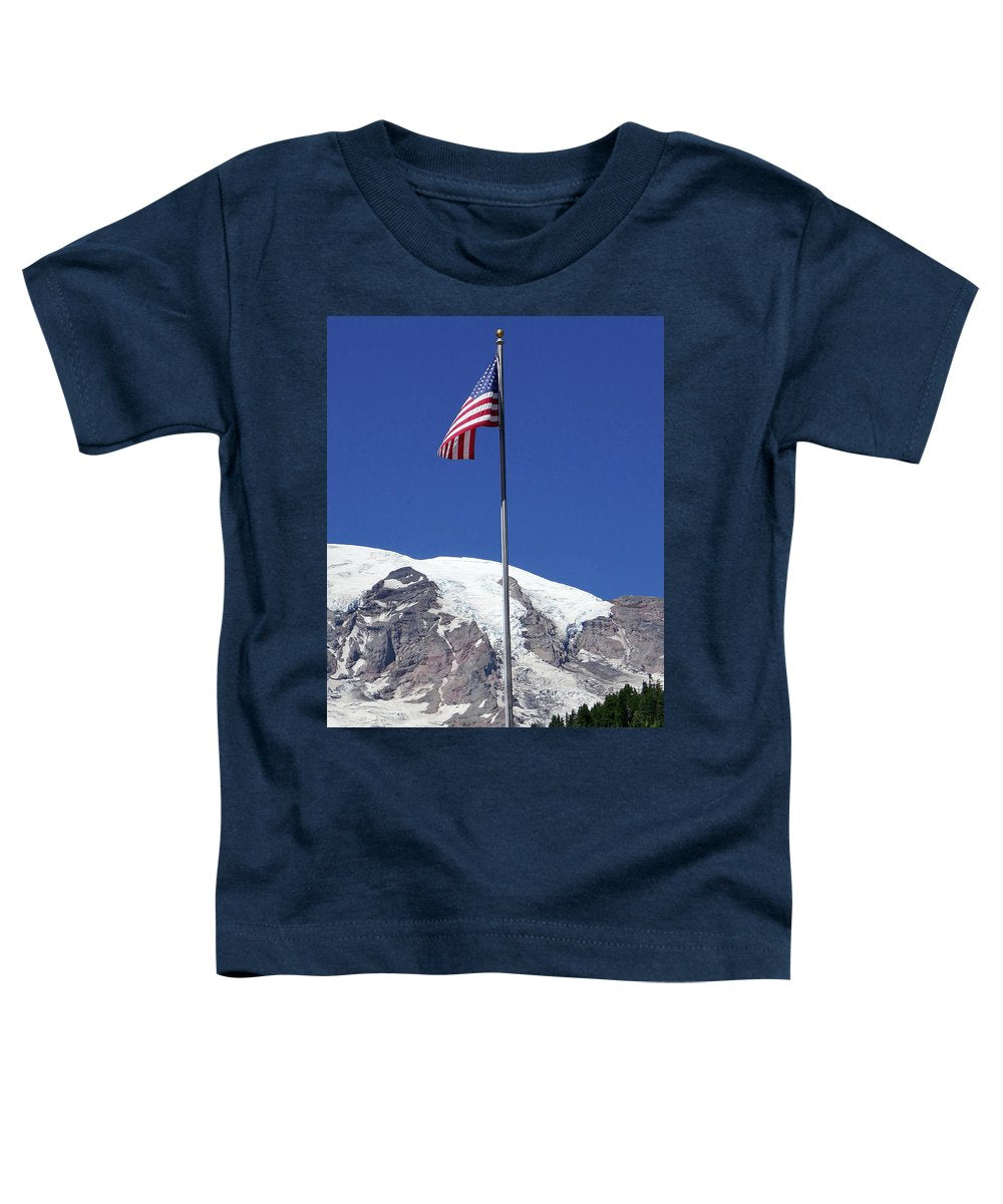 Patriotic Rainier - Toddler T-Shirt - Fry1Productions
