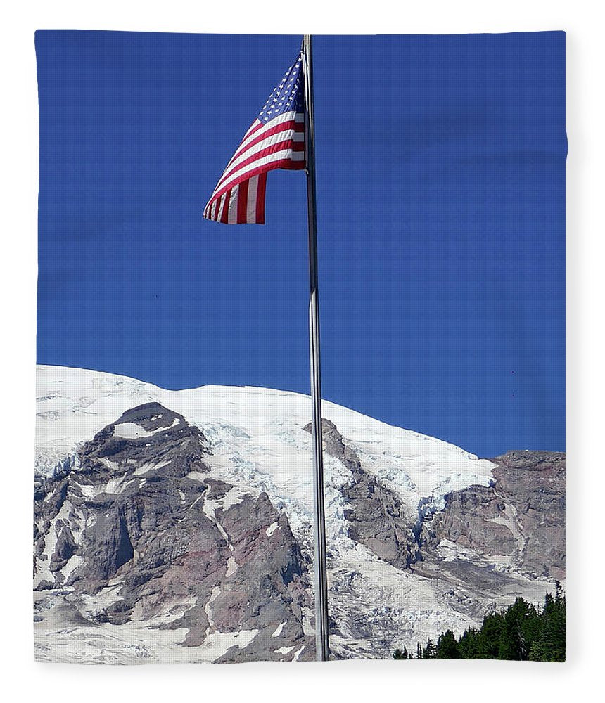"Patriotic Rainier" - Blanket - Fry1Productions