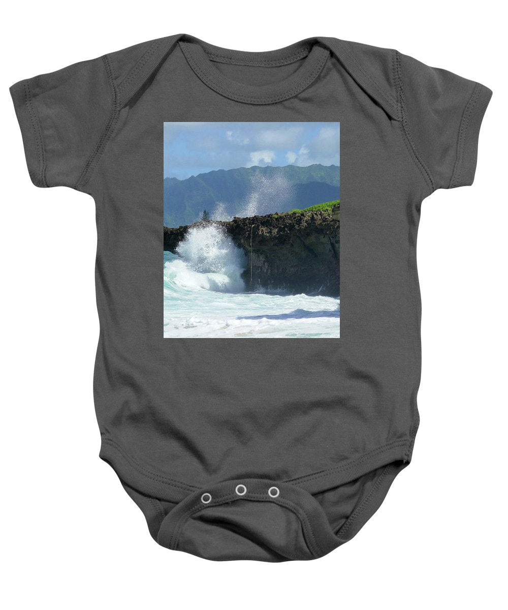 "Rockin Surfer's Rope" - Baby Onesie - Fry1Productions
