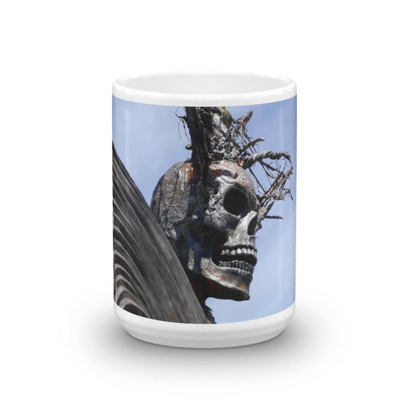 Skull Warrior - 11 oz and 15 oz Ceramic Coffee Mugs - Fry1Productions