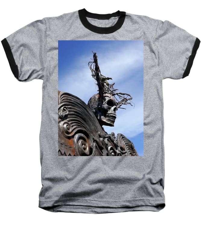 Skull Warrior - Baseball T-Shirt - Fry1Productions
