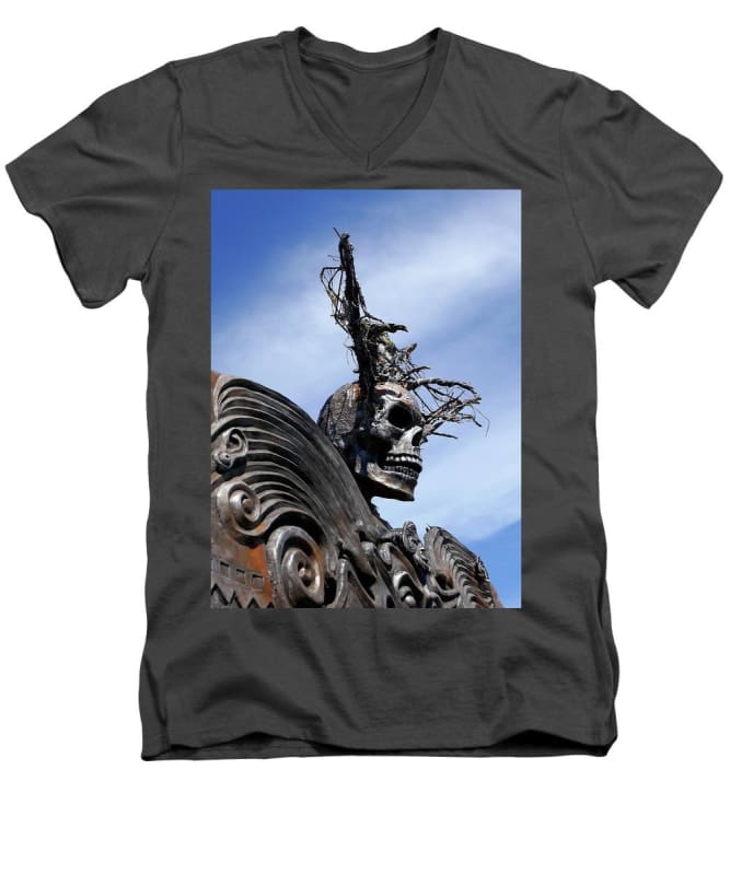 "Skull Warrior" - Men's V-Neck T-Shirt - Fry1Productions