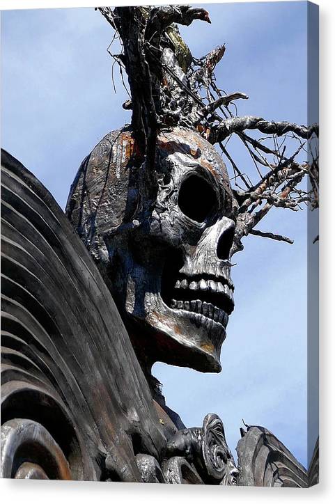 Skull Warrior - Canvas Print - Fry1Productions