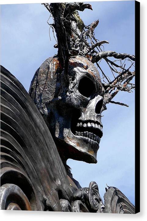 Skull Warrior - Canvas Print - Fry1Productions