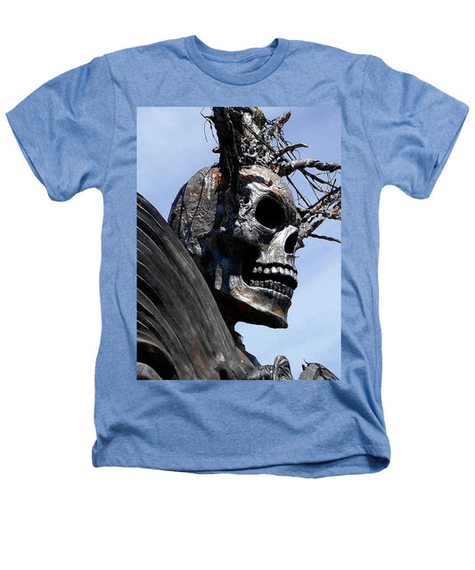Skull Warrior - Heathers T-Shirt - Fry1Productions