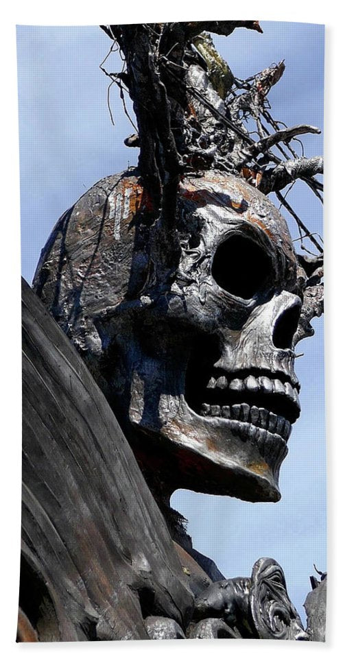 Skull Warrior - Beach Towel - Fry1Productions