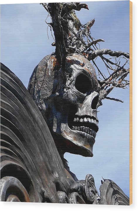 Skull Warrior - Wood Print - Fry1Productions