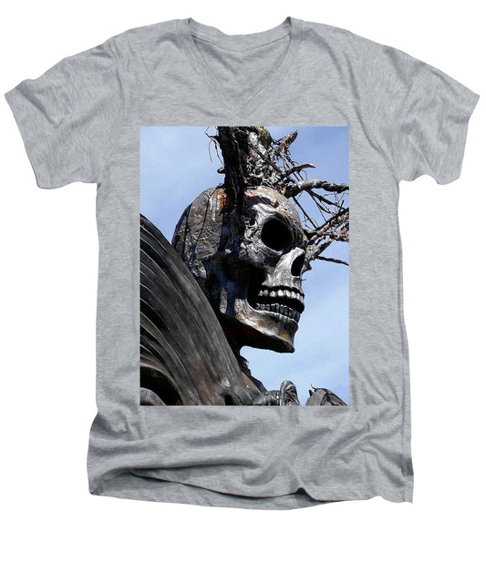 Skull Warrior - Men's V-Neck T-Shirt - Fry1Productions