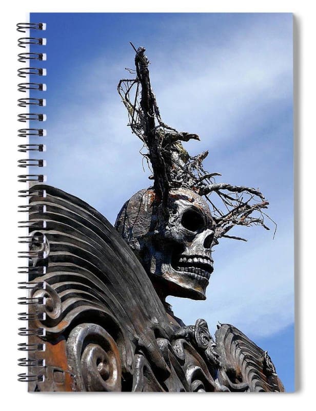 Skull Warrior - Spiral Notebook - Fry1Productions