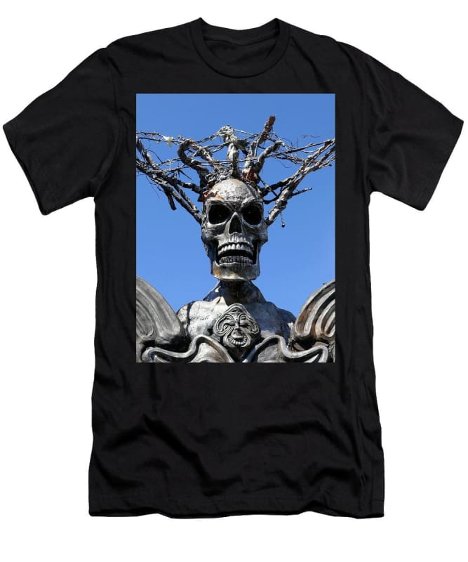 "Skull Warrior Stare" - Men's T-Shirt (Athletic Fit) - Fry1Productions