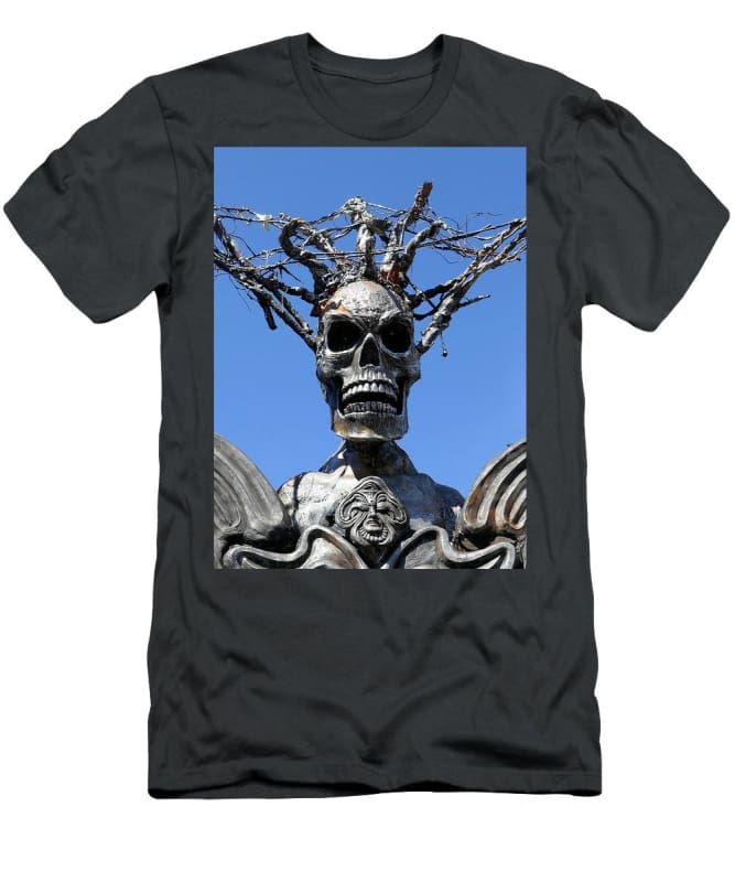 "Skull Warrior Stare" - Men's T-Shirt (Athletic Fit) - Fry1Productions