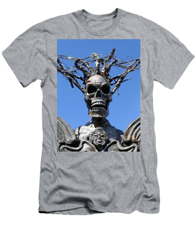 "Skull Warrior Stare" - Men's T-Shirt (Athletic Fit) - Fry1Productions