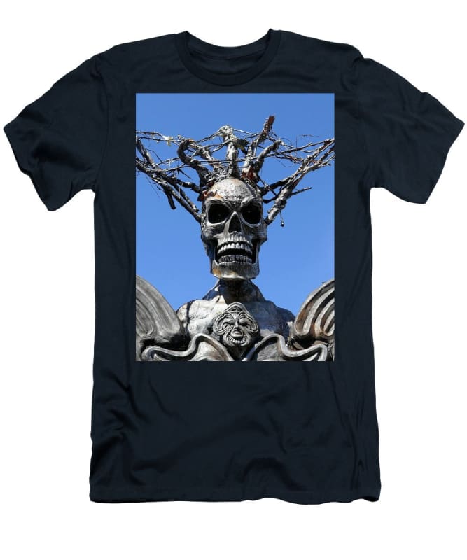 "Skull Warrior Stare" - Men's T-Shirt (Athletic Fit) - Fry1Productions