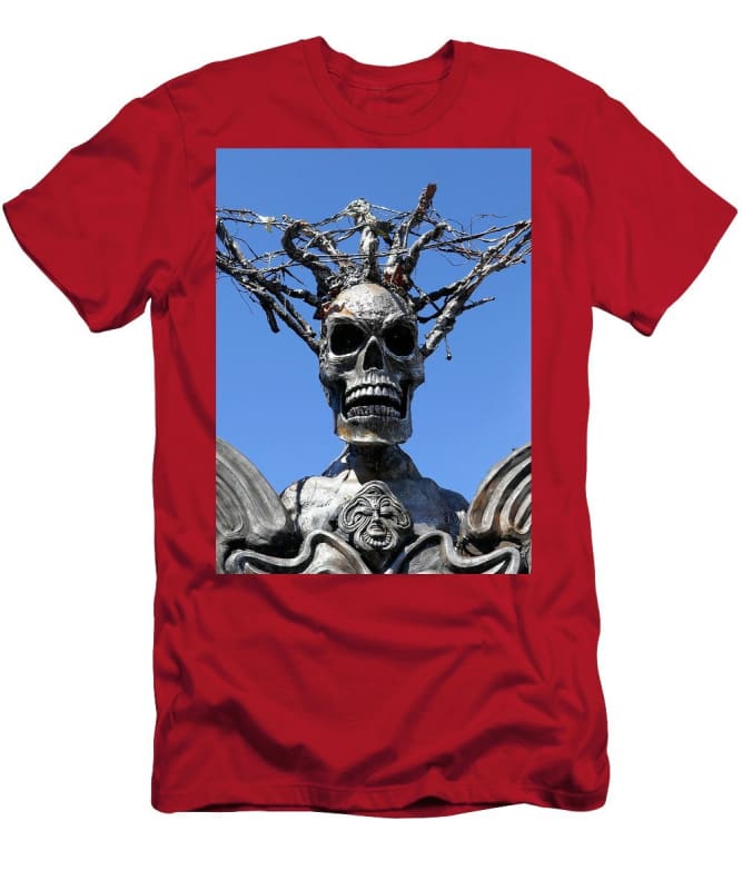 "Skull Warrior Stare" - Men's T-Shirt (Athletic Fit) - Fry1Productions