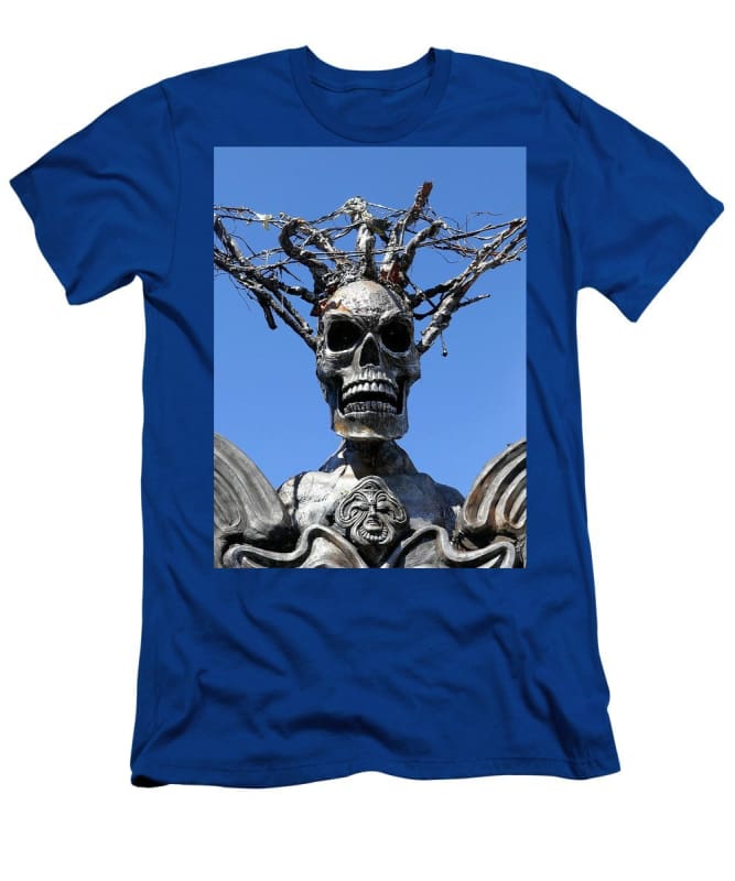 "Skull Warrior Stare" - Men's T-Shirt (Athletic Fit) - Fry1Productions