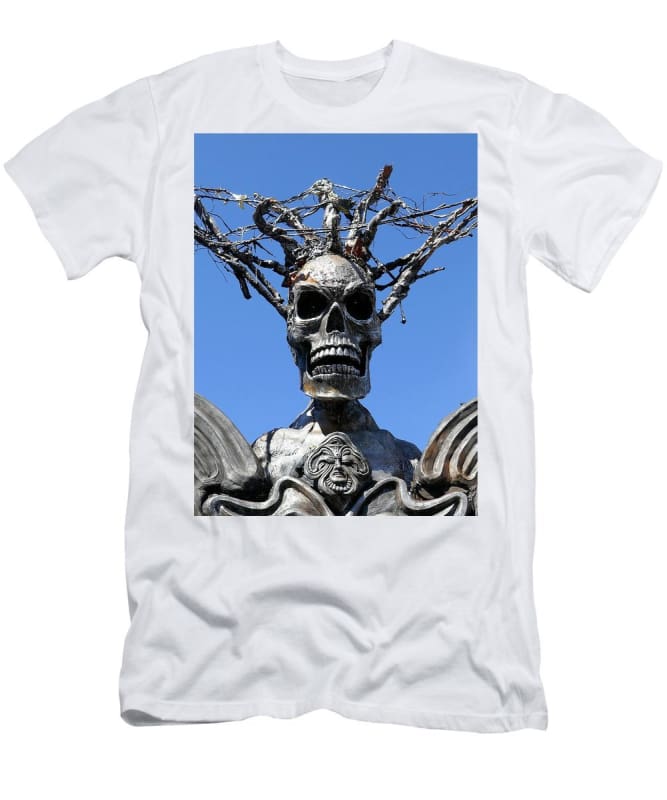 "Skull Warrior Stare" - Men's T-Shirt (Athletic Fit) - Fry1Productions