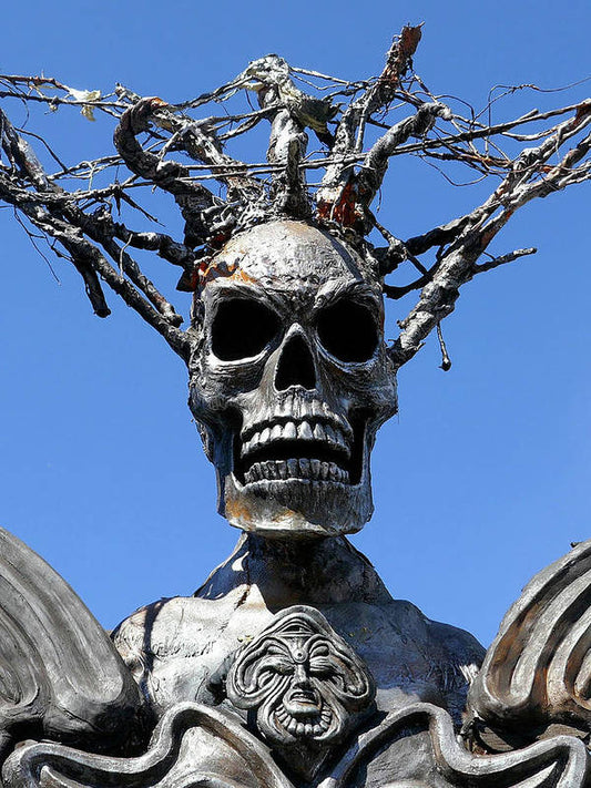 Skull Warrior Stare - Art Print - Fry1Productions