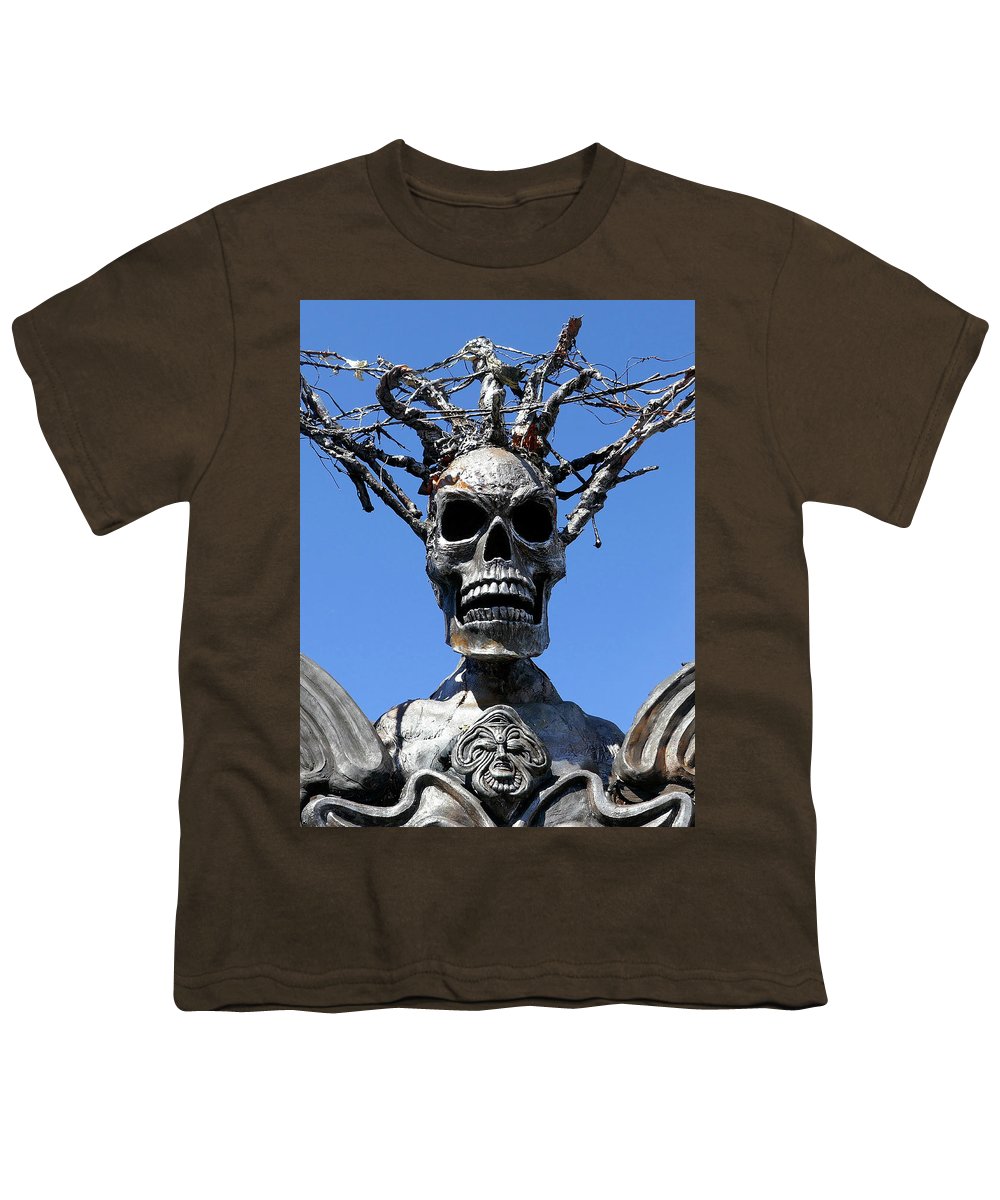 Skull Warrior Stare - Youth T-Shirt - Fry1Productions