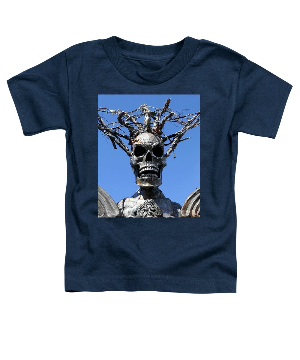 Skull Warrior Stare - Toddler T-Shirt - Fry1Productions