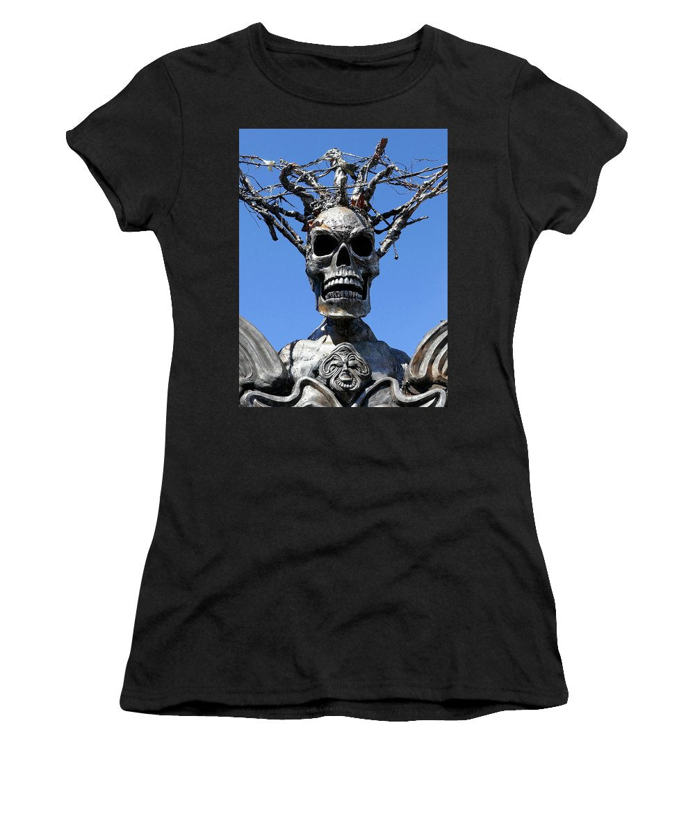 Skull Warrior Stare - Women's T-Shirt - Fry1Productions