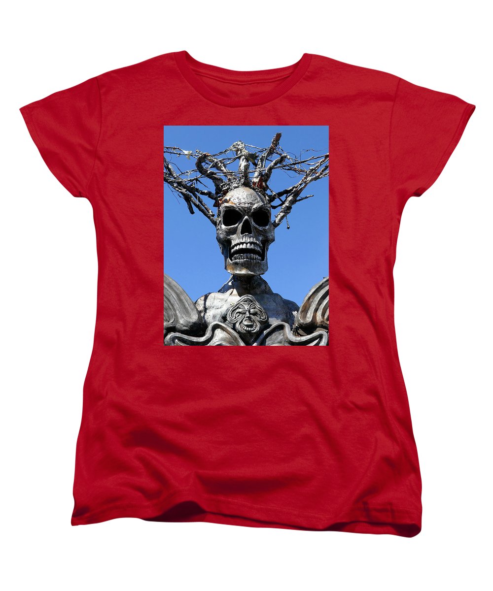 Skull Warrior Stare - Women's T-Shirt (Standard Fit) - Fry1Productions