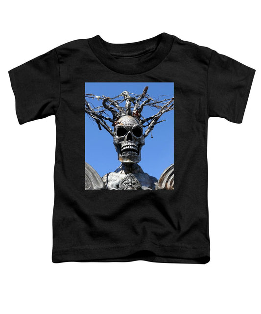 Skull Warrior Stare - Toddler T-Shirt - Fry1Productions