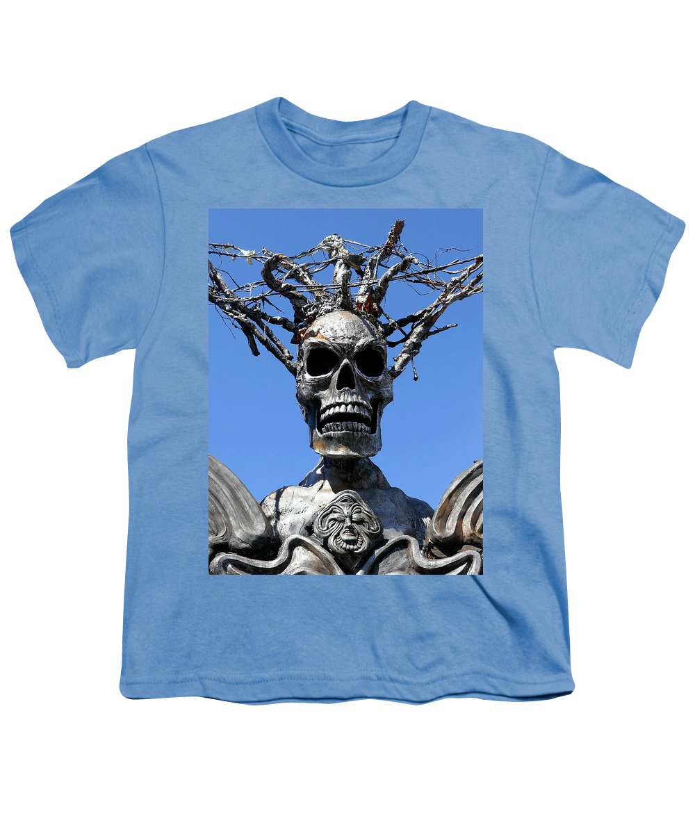Skull Warrior Stare - Youth T-Shirt - Fry1Productions