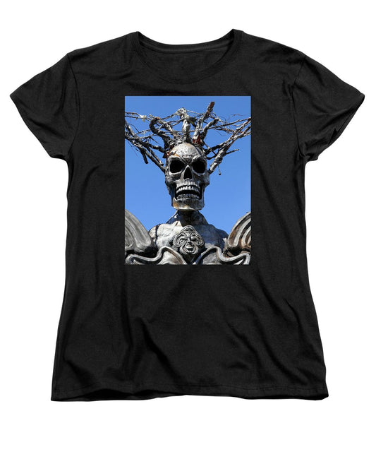 Skull Warrior Stare - Women's T-Shirt (Standard Fit) - Fry1Productions