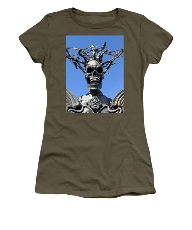 Skull Warrior Stare - Women's T-Shirt - Fry1Productions