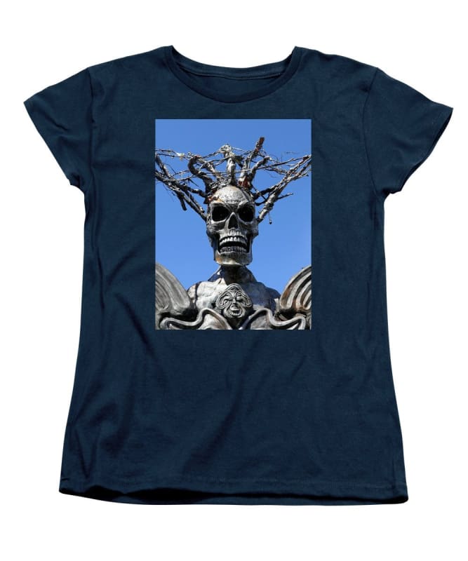 Skull Warrior Stare - Women's T-Shirt (Standard Fit) - Fry1Productions