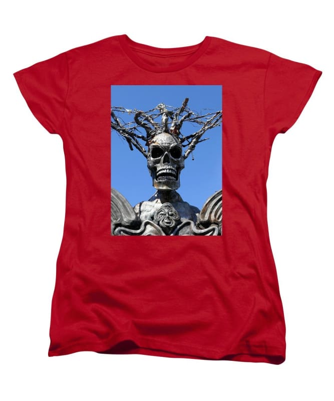 Skull Warrior Stare - Women's T-Shirt (Standard Fit) - Fry1Productions