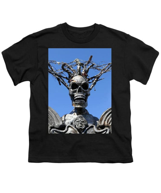 "Skull Warrior Stare" - Youth T-Shirt - Fry1Productions