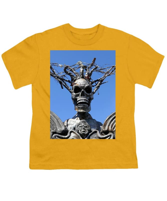 "Skull Warrior Stare" - Youth T-Shirt - Fry1Productions
