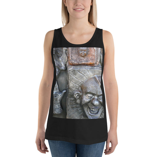 "Cosmic Laughter" - Unisex Premium Tank Top - Fry1Productions